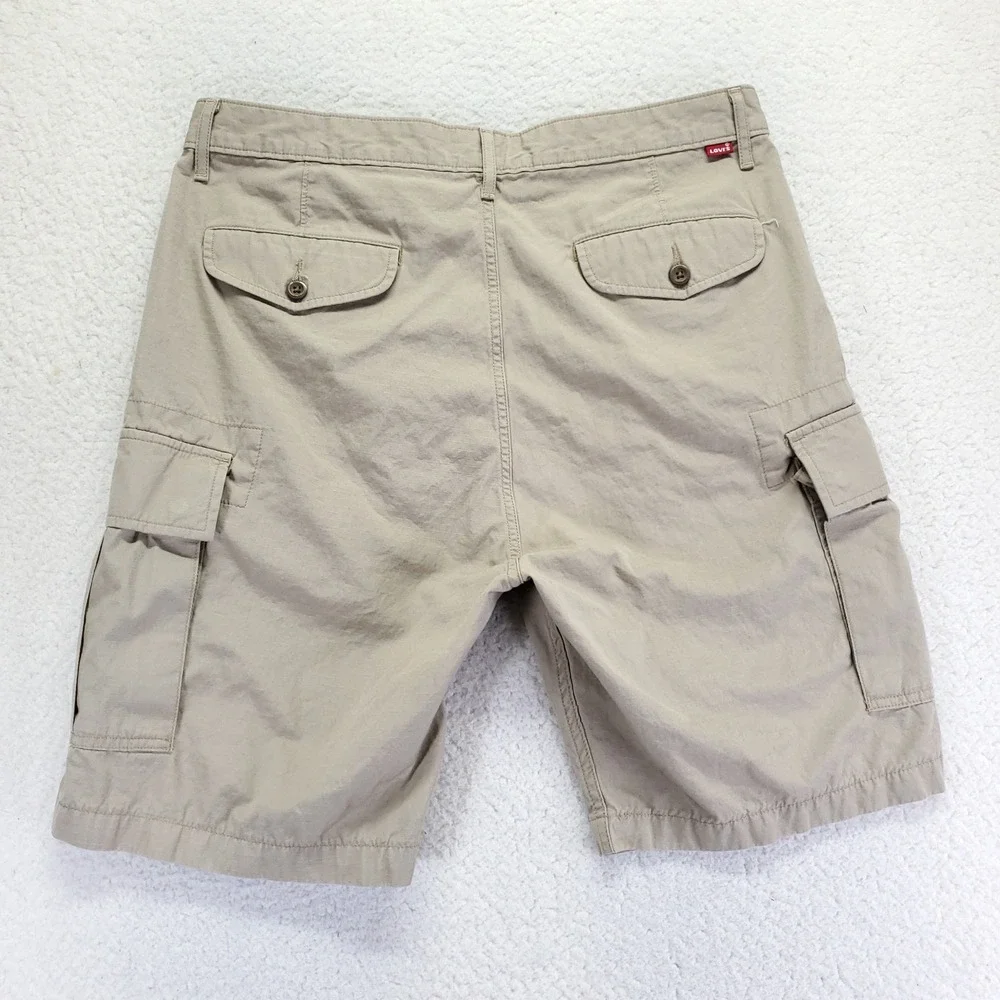 Levi Strauss & Co Mens 34 Cargo Shorts Tan Khaki Ripstop Cotton 23251-0009